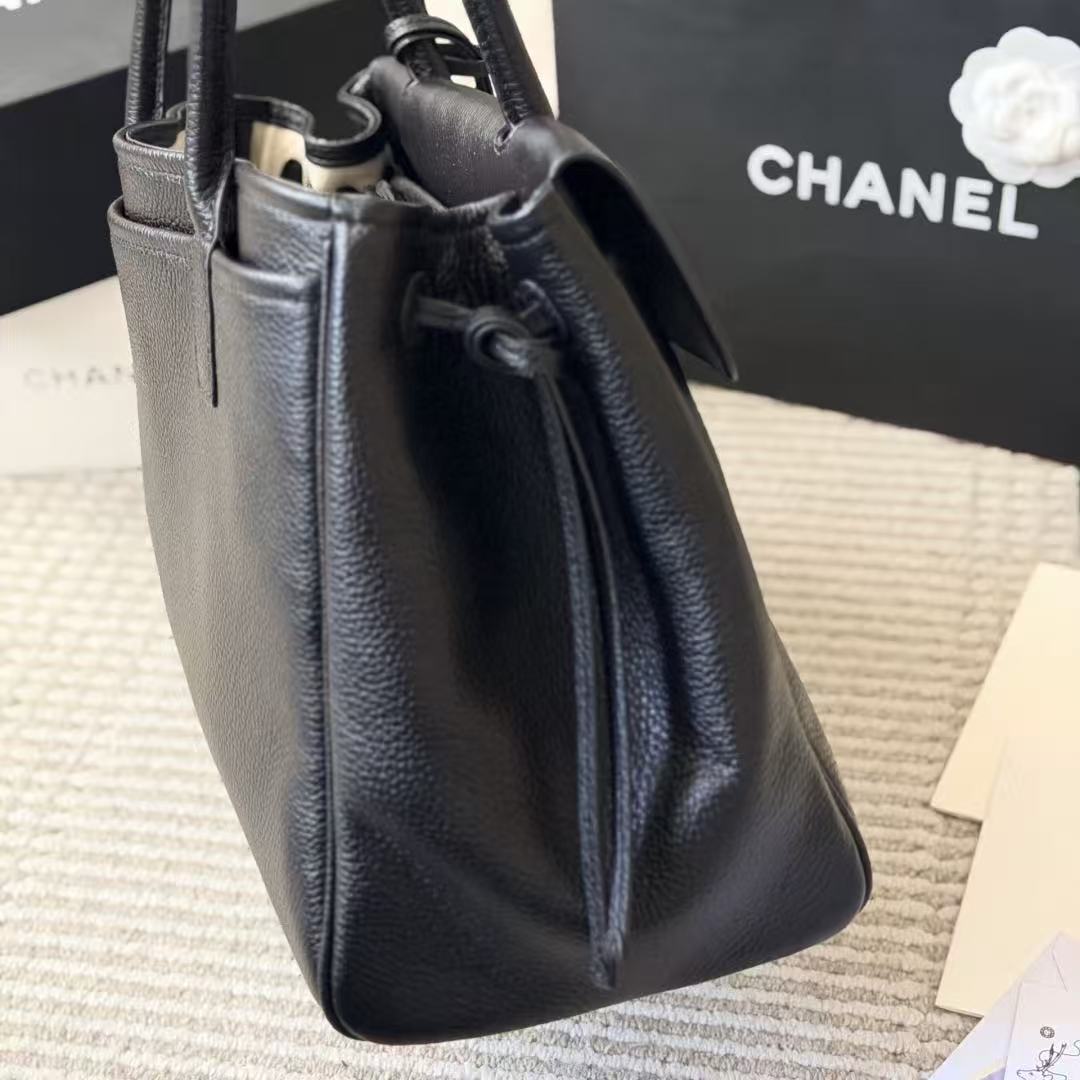 CHANE1 ダブルC レザーショッピングバッグ【50％割引+送料無料】