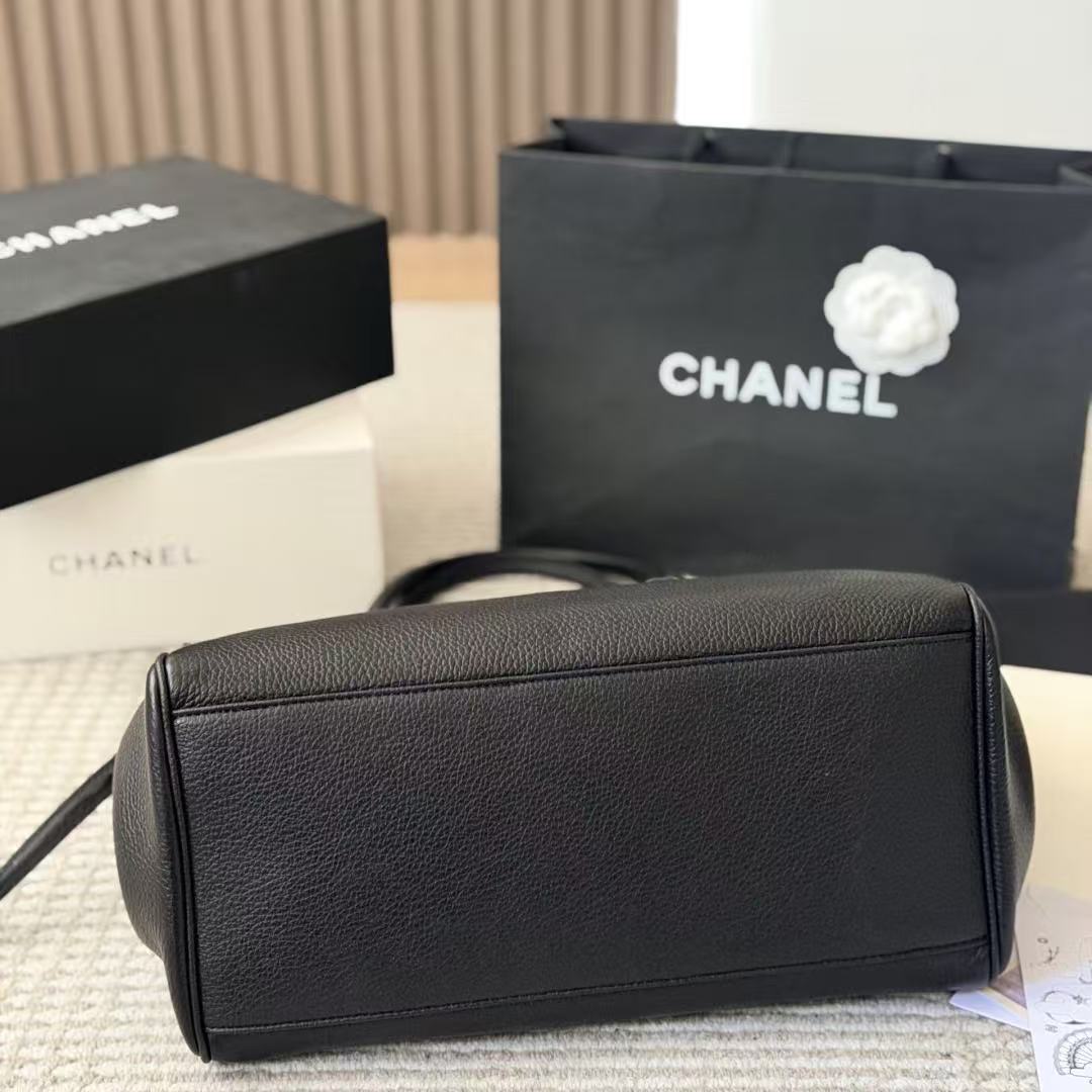 CHANE1 ダブルC レザーショッピングバッグ【50％割引+送料無料】