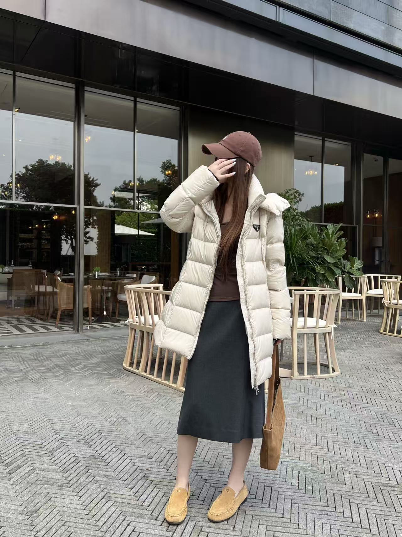 PR4DA ダウンフード付きロングコート【50％割引+送料無料】