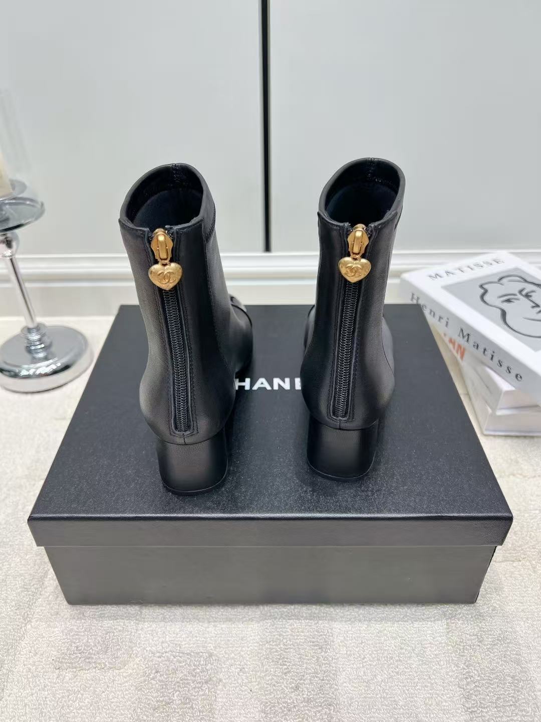 CHANE1 高品質シンプルレザーアンクルブーツ【50％割引+送料無料】