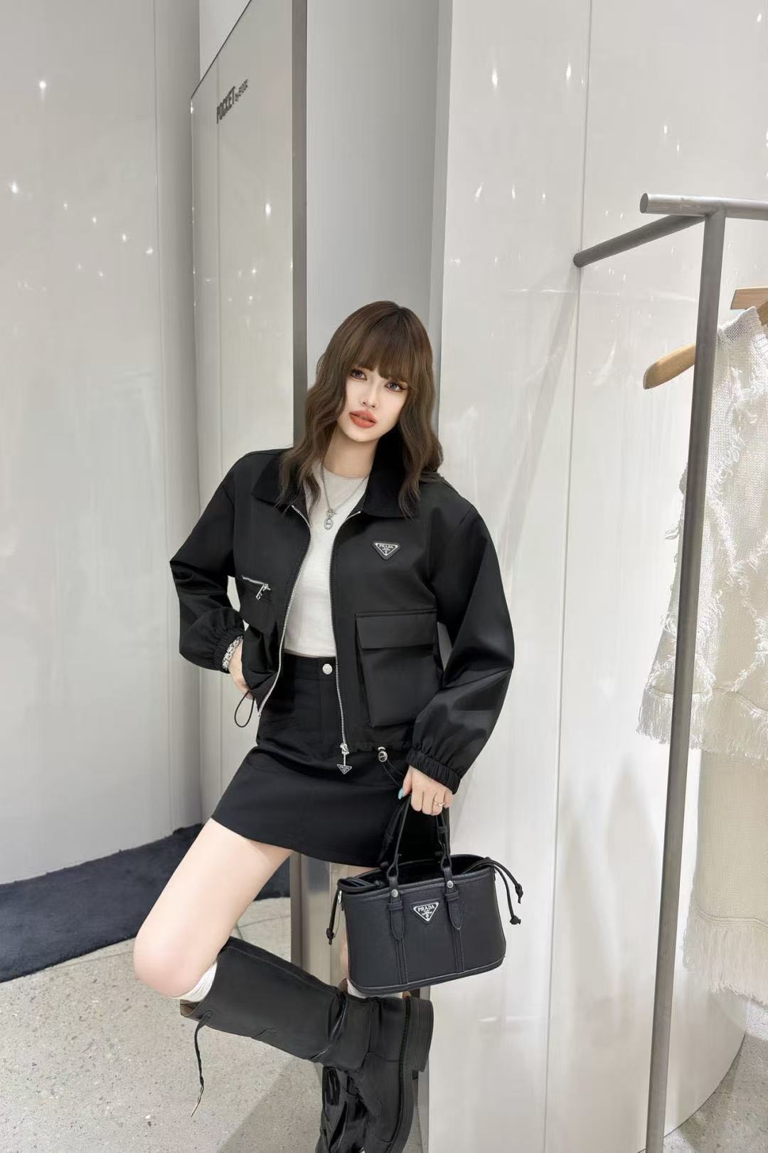 PR4DA トライアングルロゴ ジップアップジャケット【50％割引+送料無料】