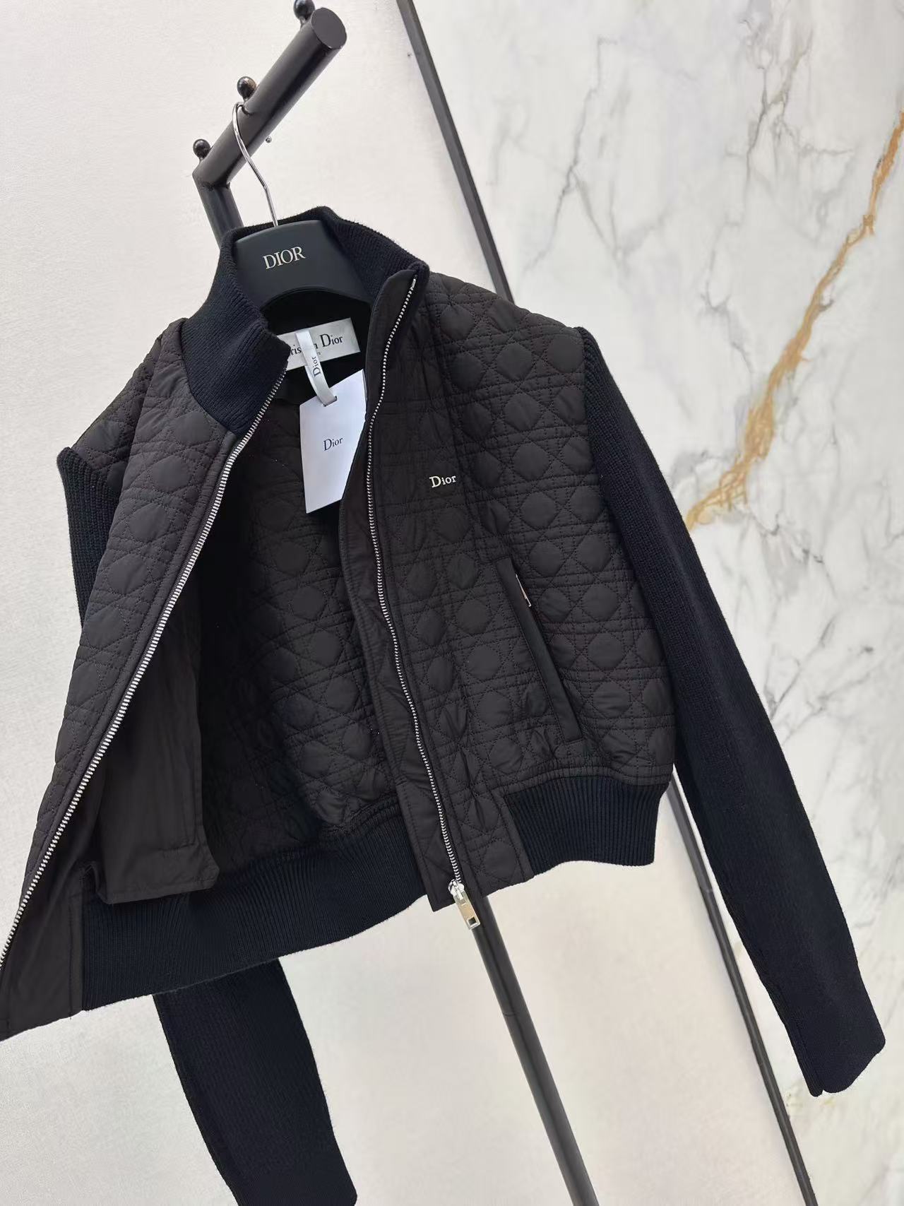 DIOR 格子柄スタンドカラージャケット【50％割引+送料無料】