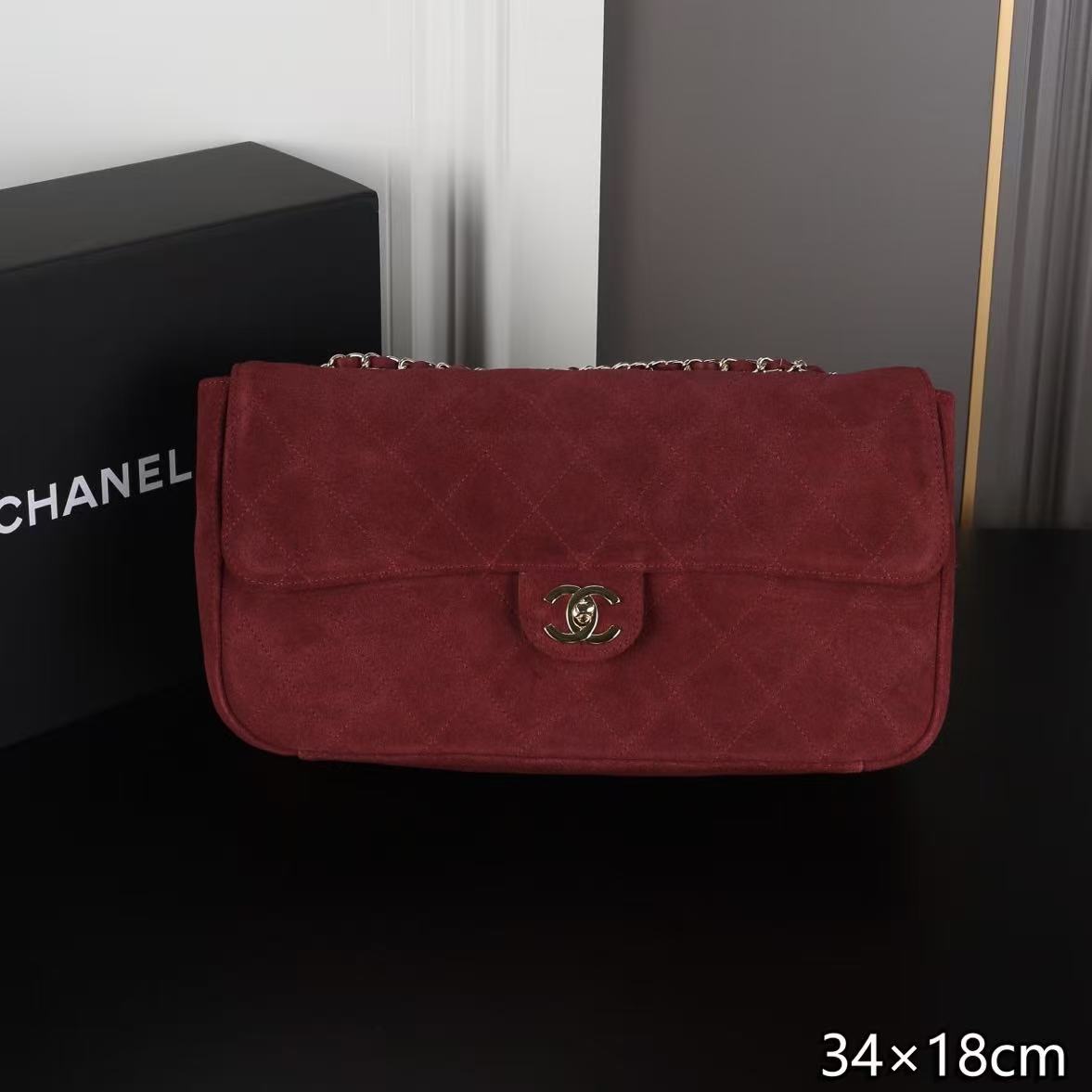 CHANEL ディアスキン チェーンバッグ【50％割引+送料無料】