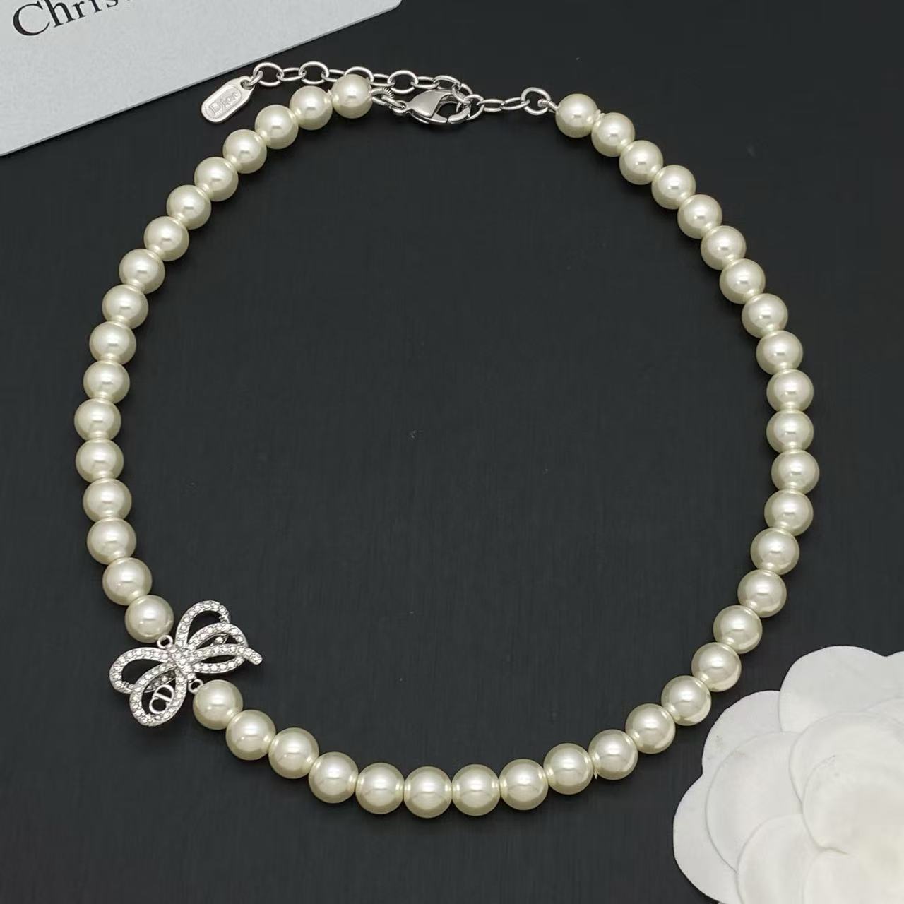 CHANEL ダイヤモンド＆パール ブレスレット＋ネックレス 2点セット【50％割引+送料無料】