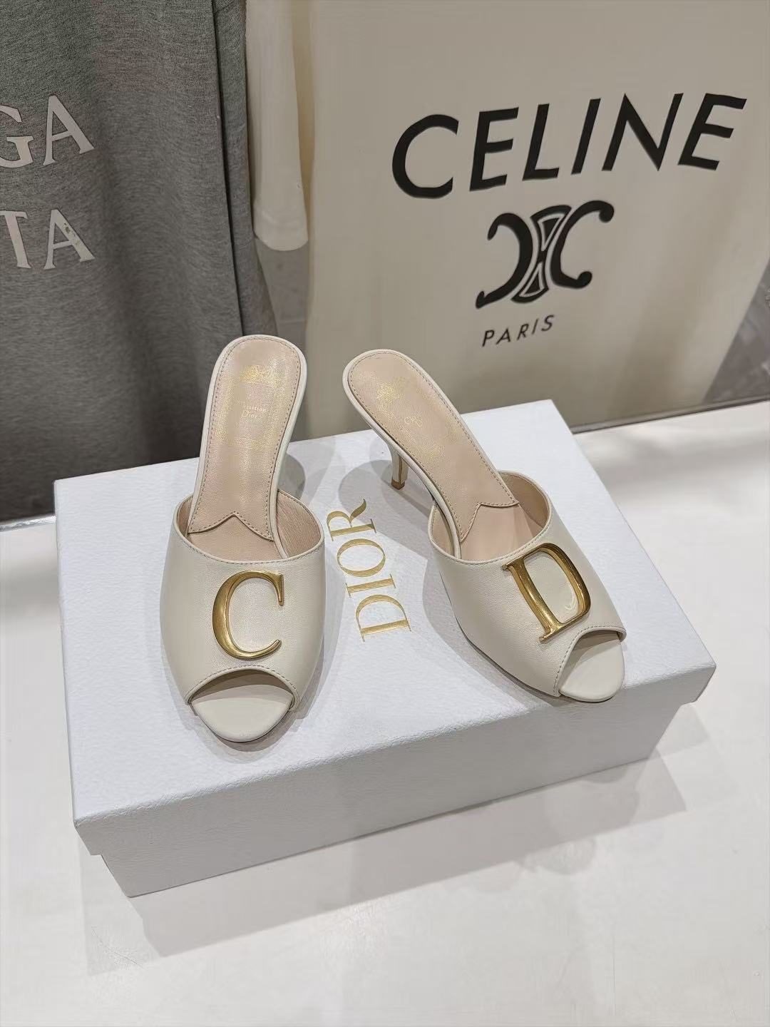 DIOR 高品質ラムスキン ローヒールシューズ【50％割引+送料無料】