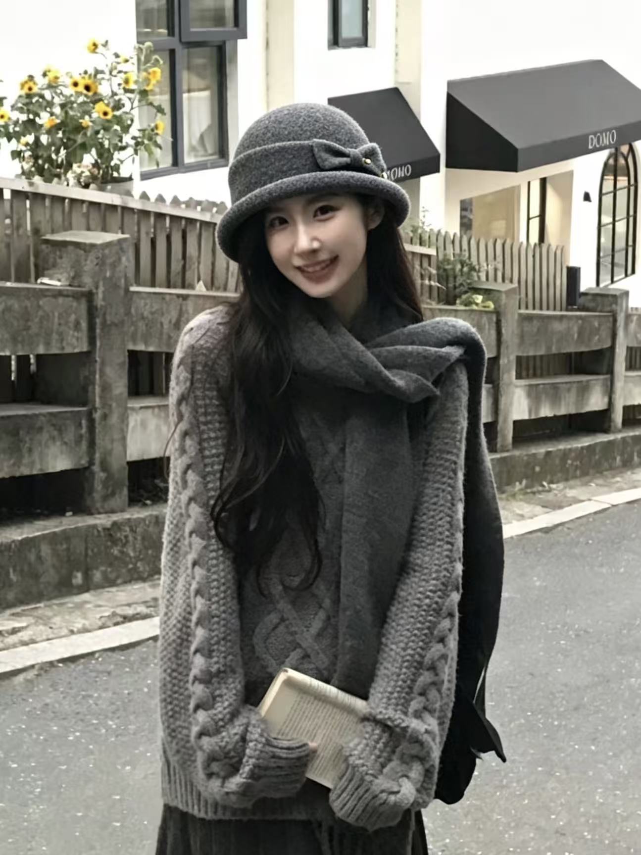CHANEL ダブルC ウールバケットハット【50％割引+送料無料】