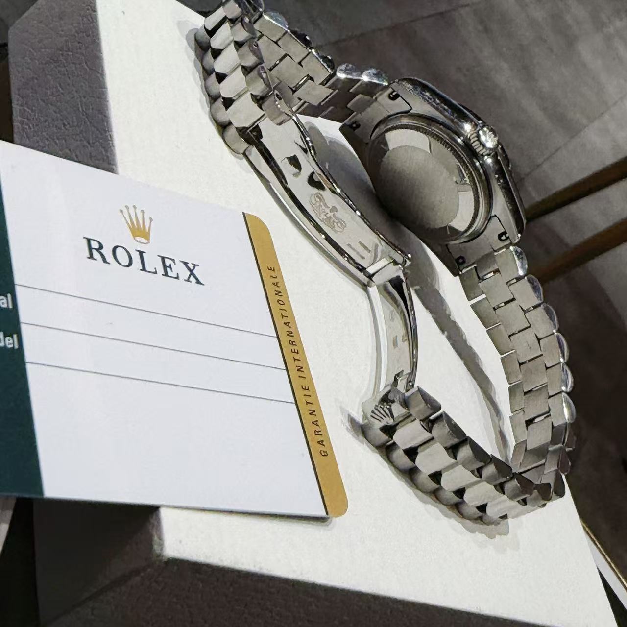 R0LEXソリッドスチールバンド・ダイヤモンド・レディースウォッチ【50％割引+送料無料】