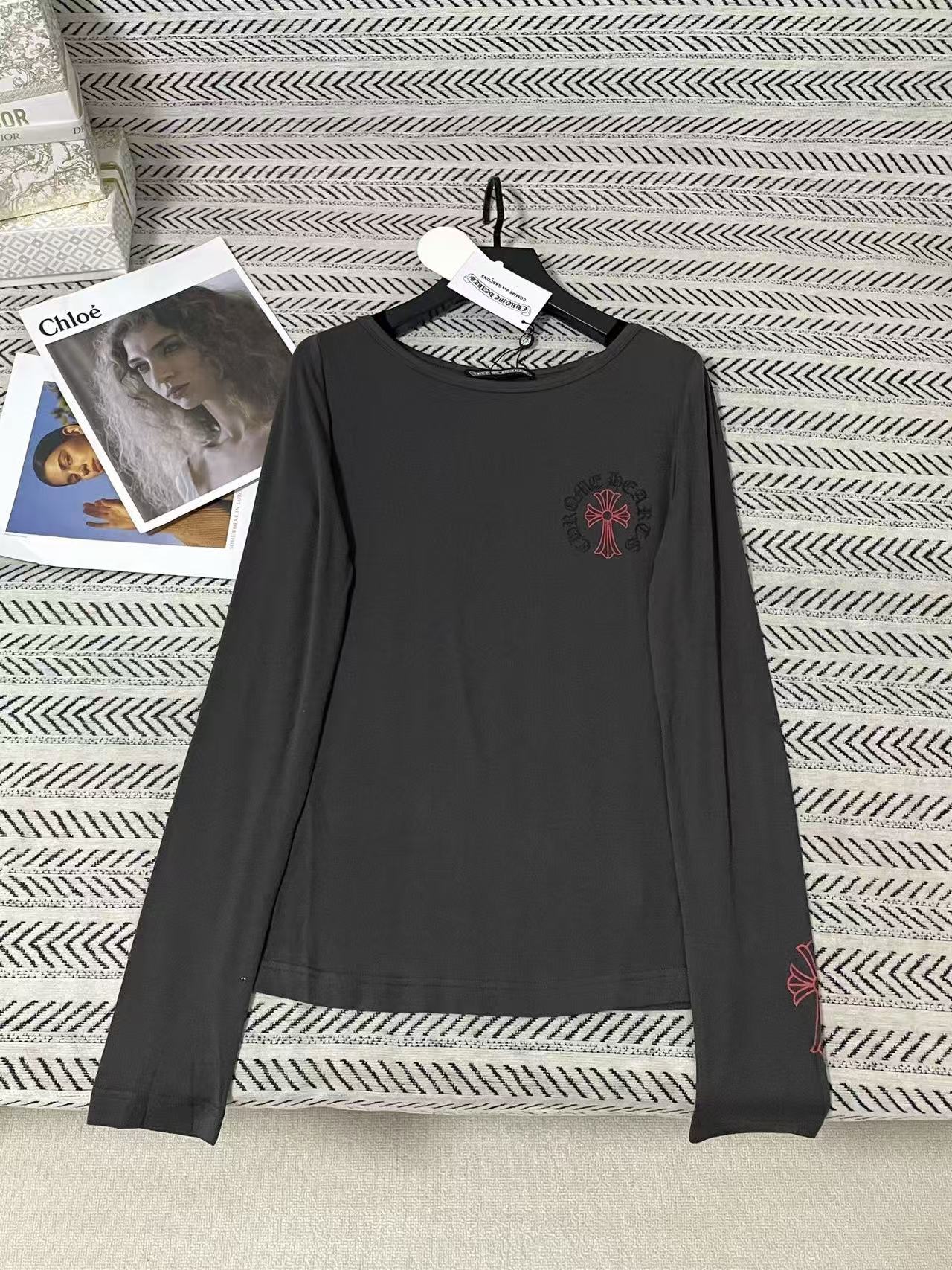 Chrome Hearts サンスクリット語長袖Tシャツ【50％割引+送料無料】