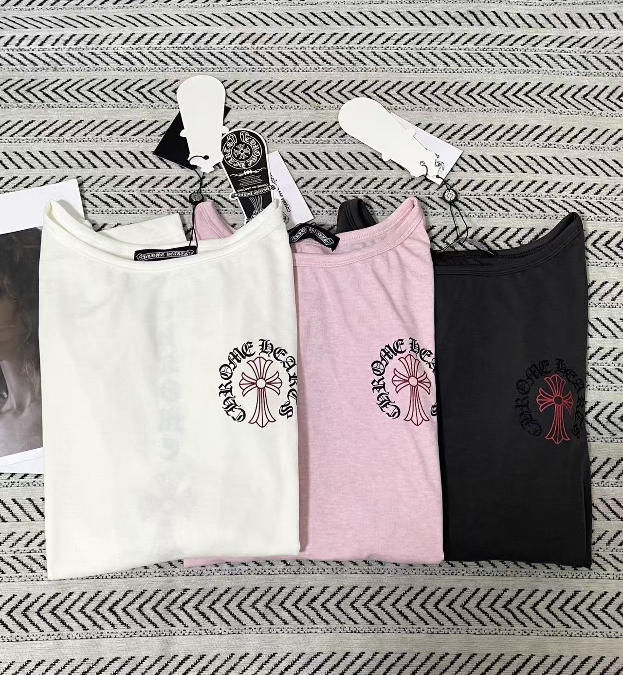 Chrome Hearts サンスクリット語長袖Tシャツ【50％割引+送料無料】