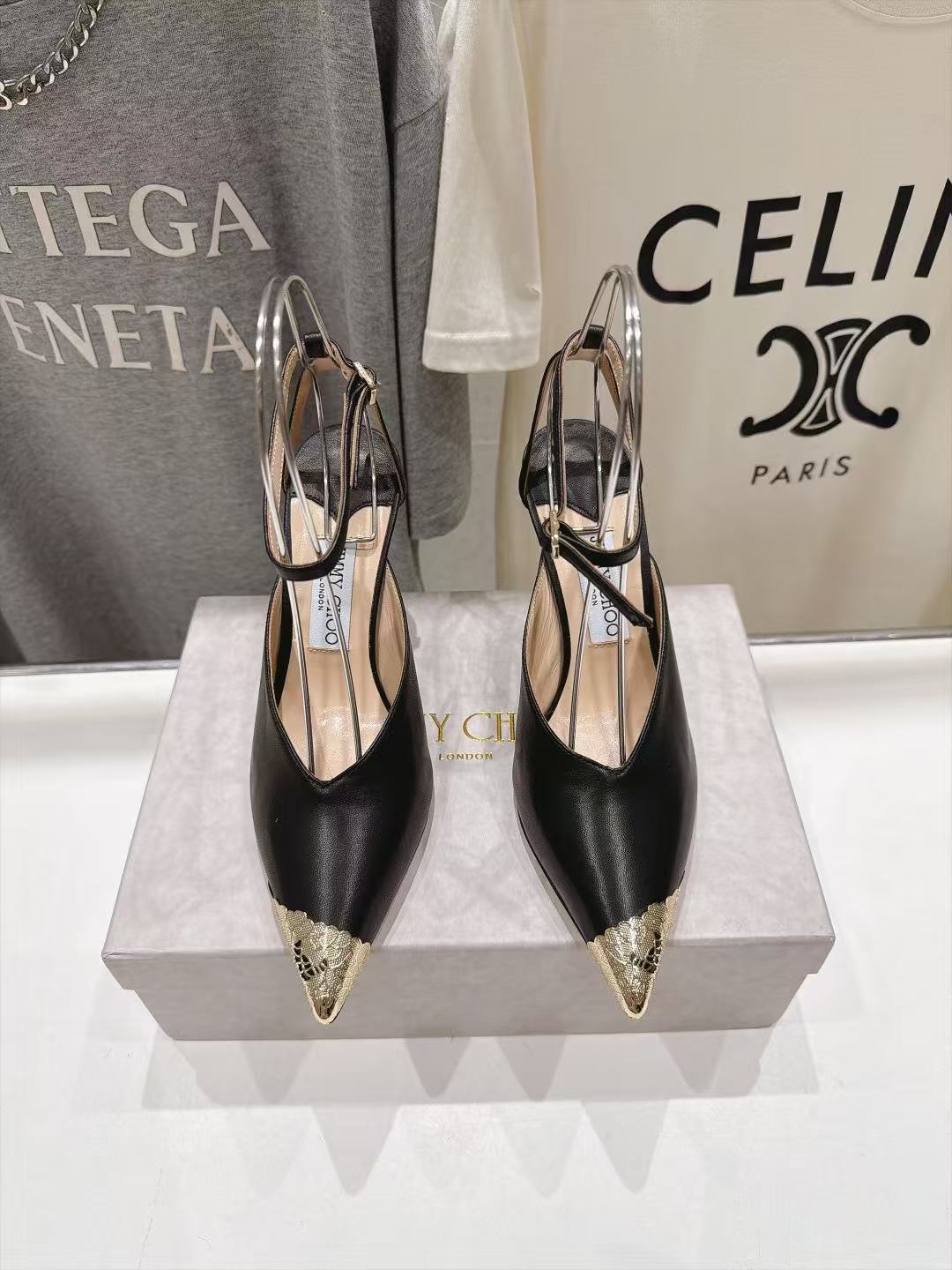 Jimmy Choo 高品質ポインテッドトゥ・ハイヒール【50％割引+送料無料】
