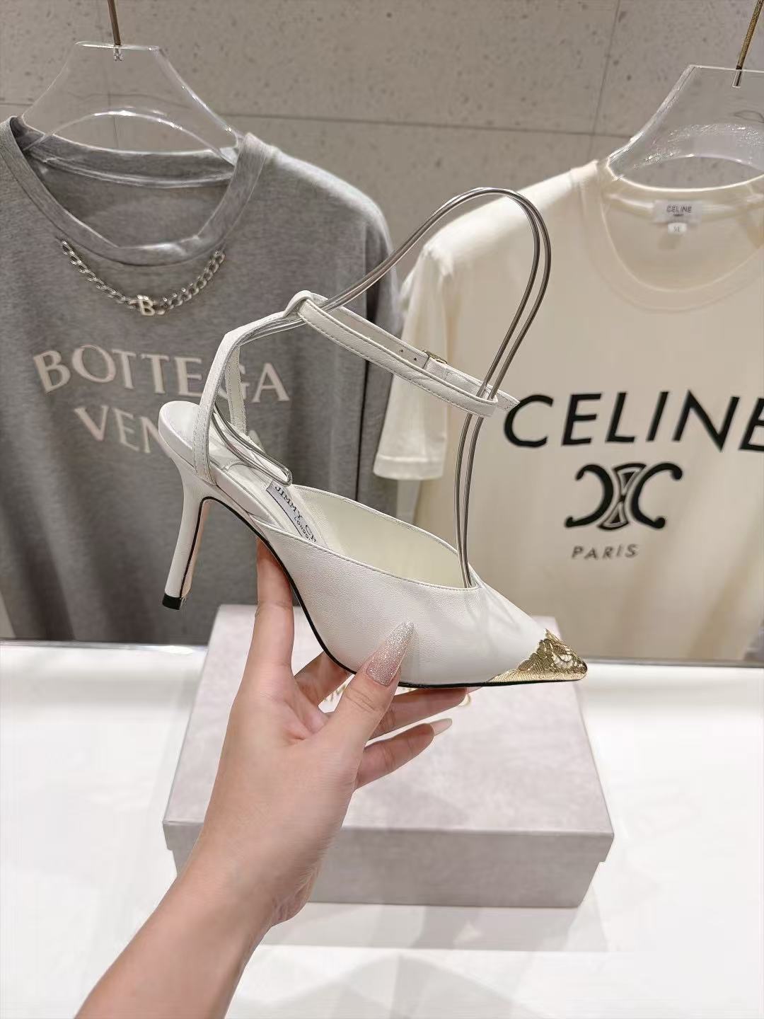 Jimmy Choo 高品質ポインテッドトゥ・ハイヒール【50％割引+送料無料】