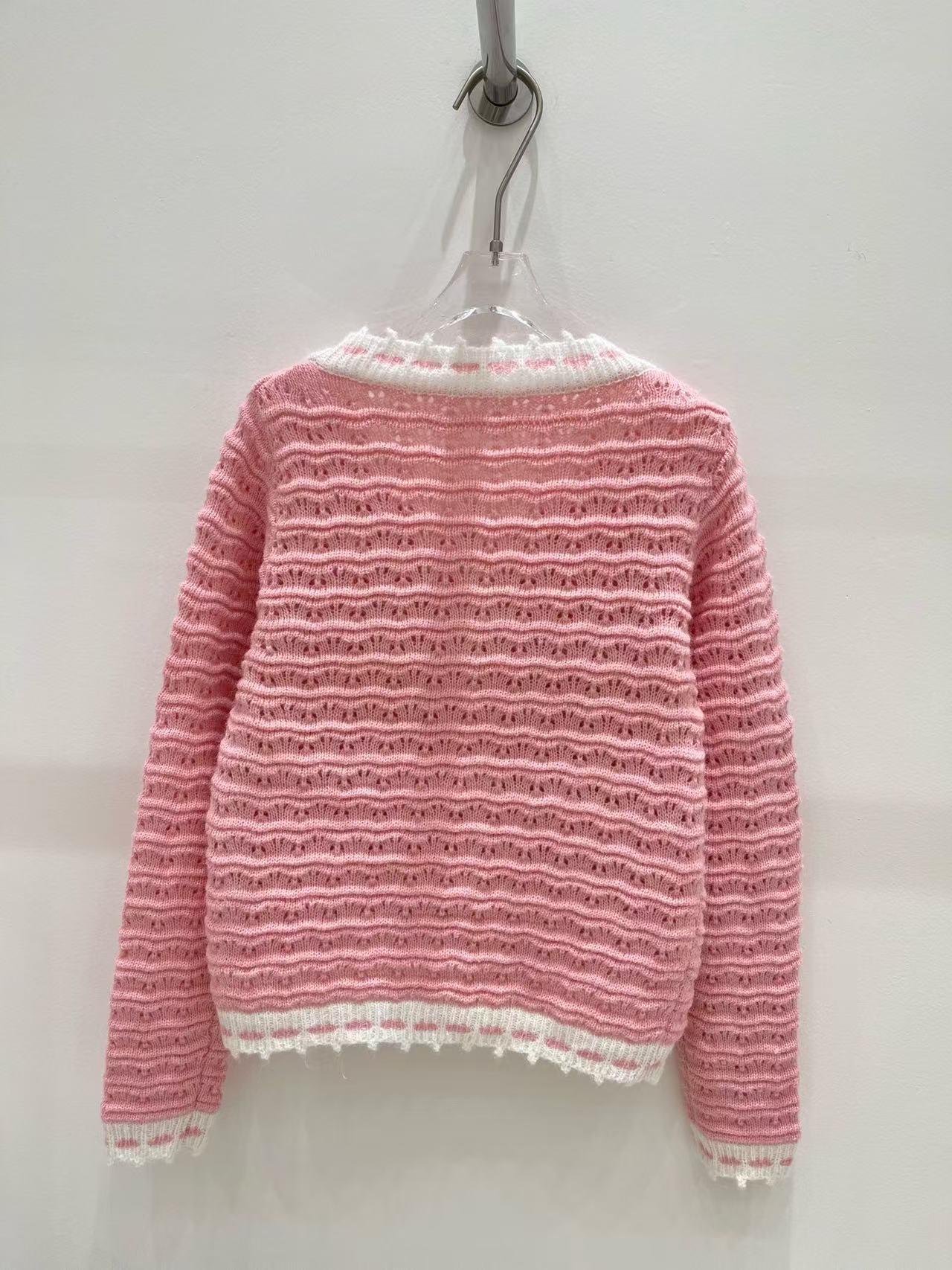 CHANEL 透かし編みウールカーディガン【50％割引+送料無料】