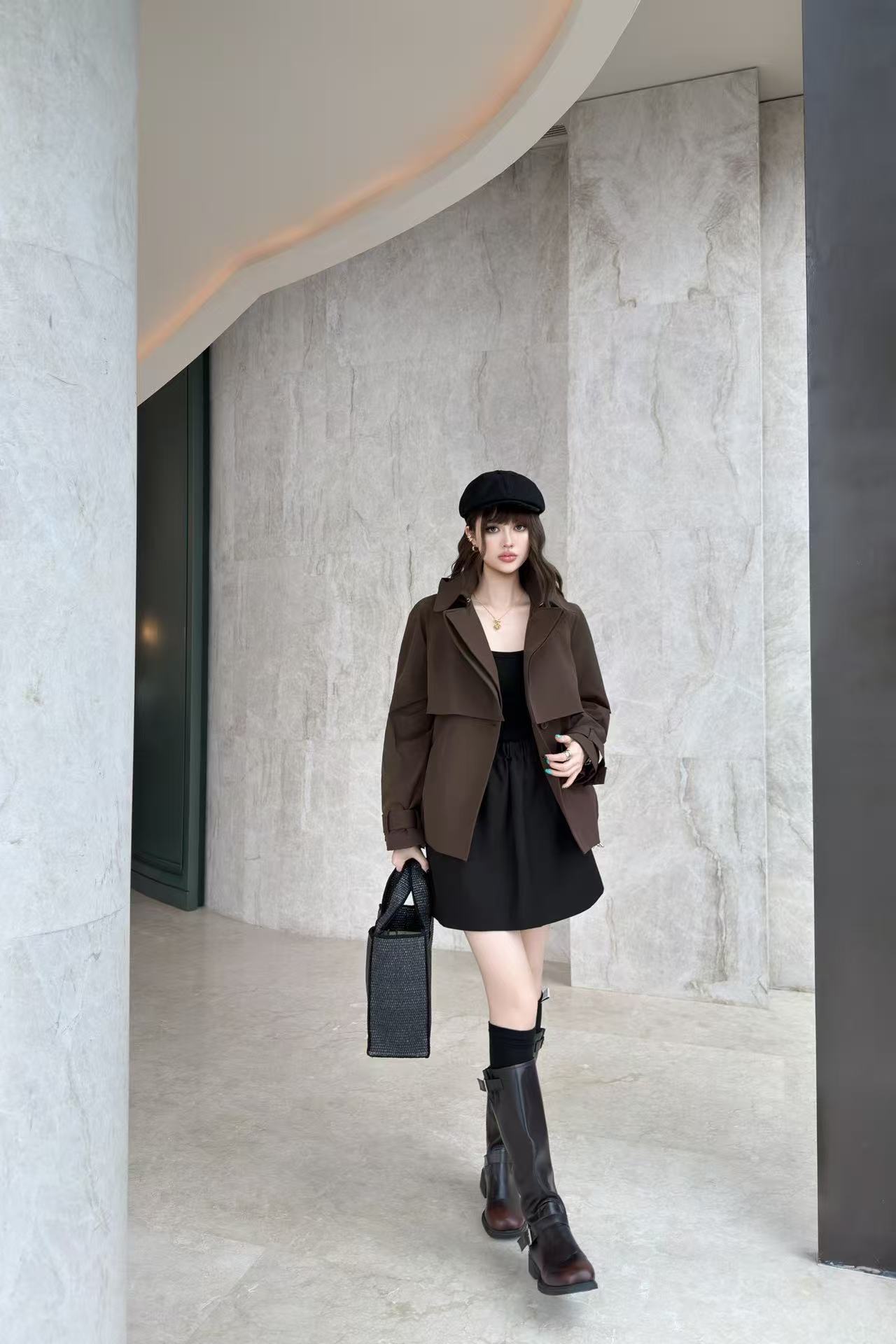 LOEWE ラペル付きフード付きウィンドブレーカー【50％割引+送料無料】