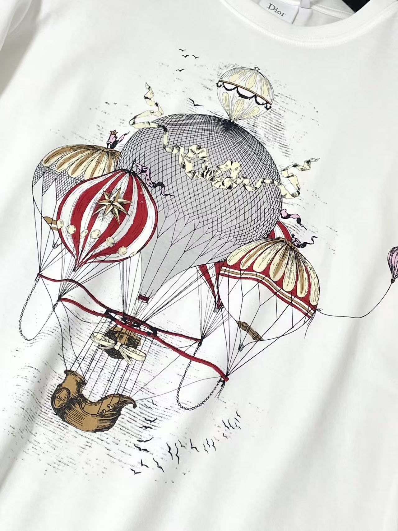 DIOR 熱気球モチーフ 半袖Tシャツ【50％割引+送料無料】