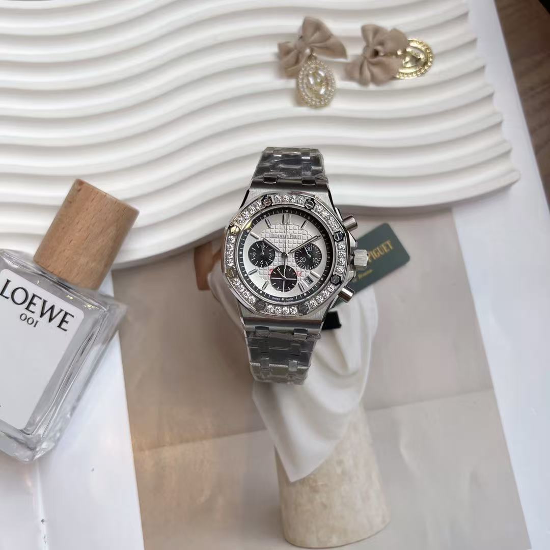 Audemarsp1gueダイヤモンド付きメタルバンド・レディース腕時計【50％割引+送料無料】