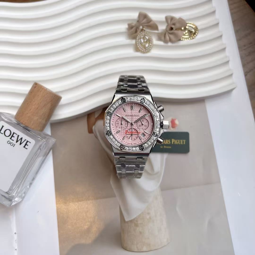 Audemarsp1gueダイヤモンド付きメタルバンド・レディース腕時計【50％割引+送料無料】