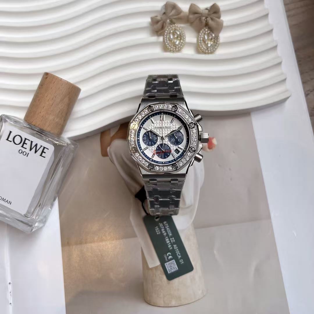 Audemarsp1gueダイヤモンド付きメタルバンド・レディース腕時計【50％割引+送料無料】