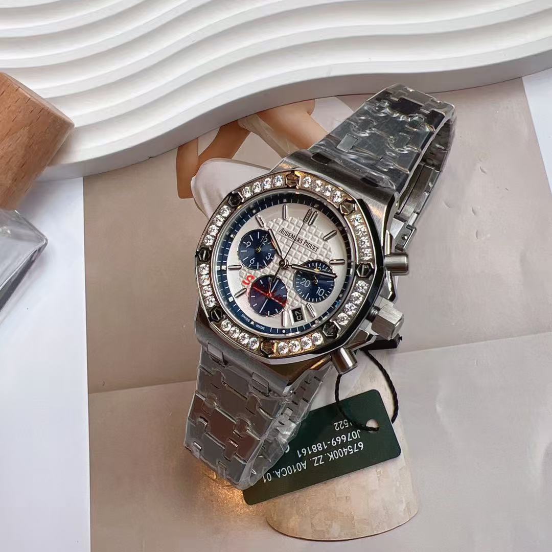 Audemarsp1gueダイヤモンド付きメタルバンド・レディース腕時計【50％割引+送料無料】