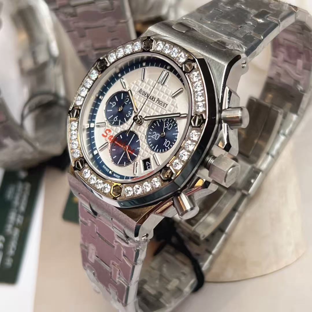 Audemarsp1gueダイヤモンド付きメタルバンド・レディース腕時計【50％割引+送料無料】