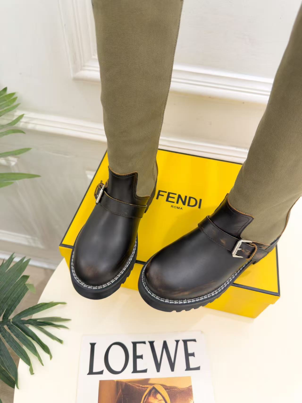 FEND1 高品質シープスキンハイブーツ【50％割引+送料無料】
