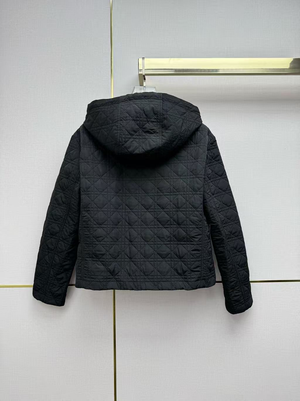DIOR 格子柄フード付きショートジャケット【50％割引+送料無料】