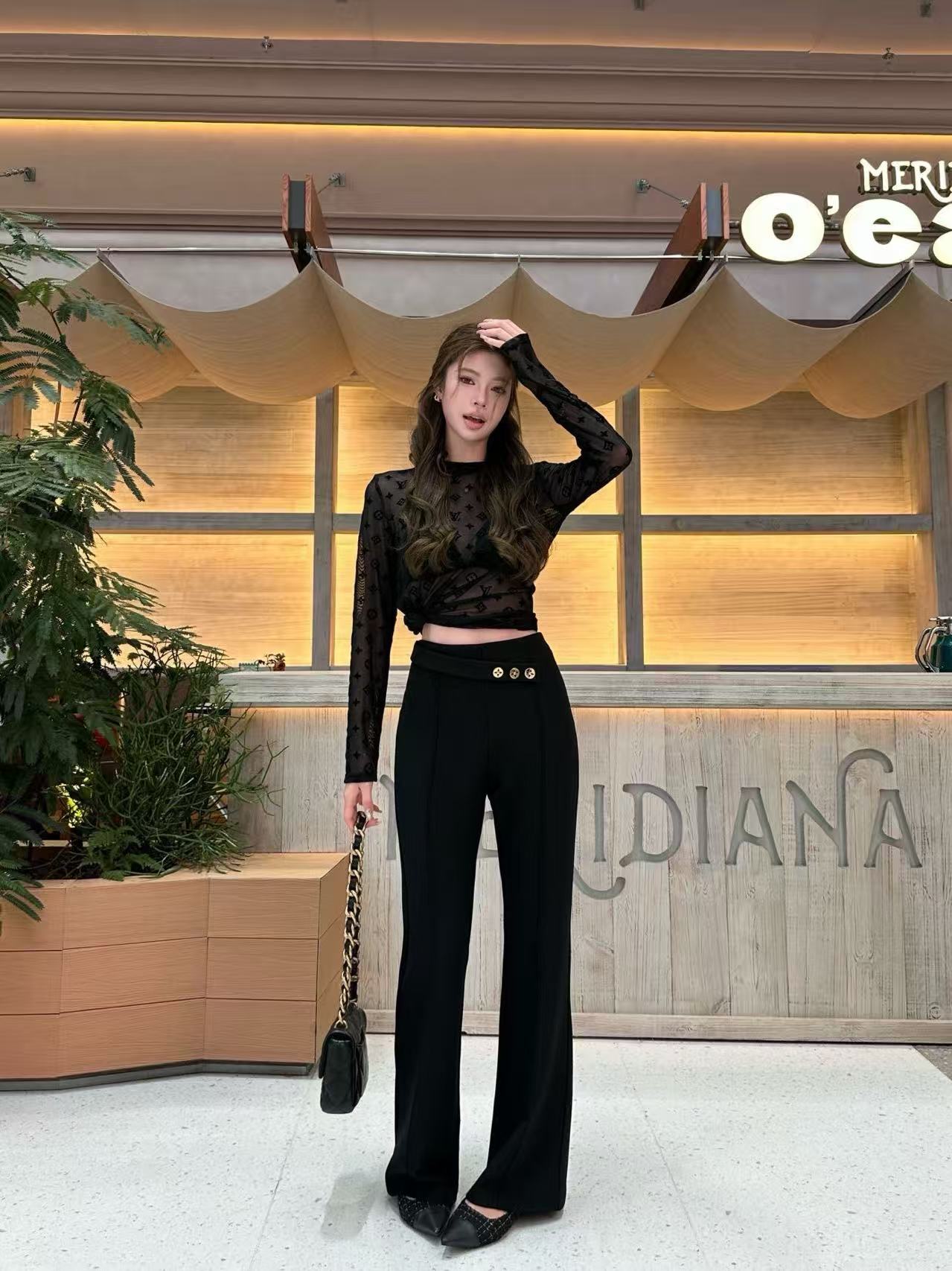 LV 透明Tシャツ＆ロングパンツ セットアップ【50％割引+送料無料】