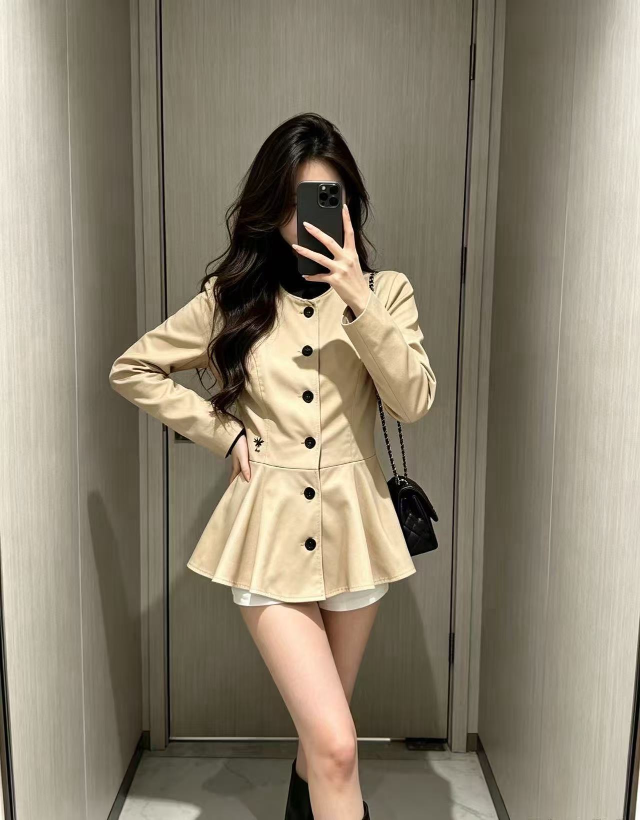 DIOR シングルボタン・ラッフルシャツ【50％割引+送料無料】