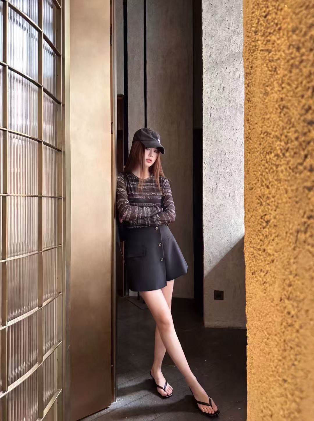 LVプリント長袖Tシャツ【50％割引+送料無料】
