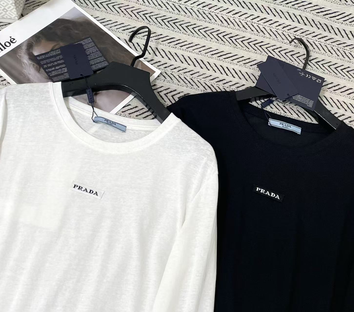 PR4DA シンプルレター長袖Tシャツ【50％割引+送料無料】