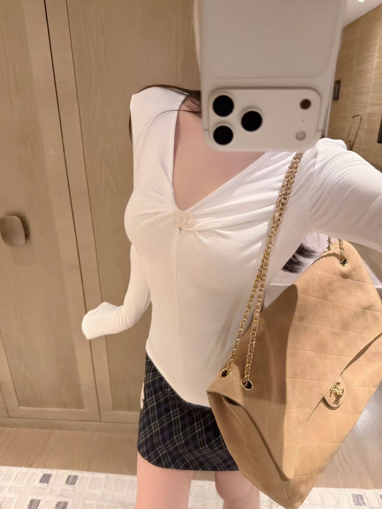 CHANEL ココマーク 長袖Tシャツ＆パンツ セットアップ【50％割引+送料無料】