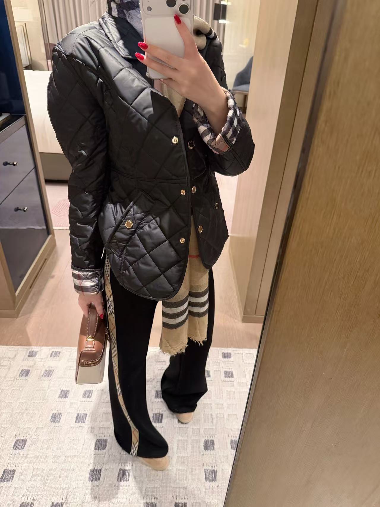 BURBERRY チェック柄 メタルボタン ジャケット【50％割引+送料無料】