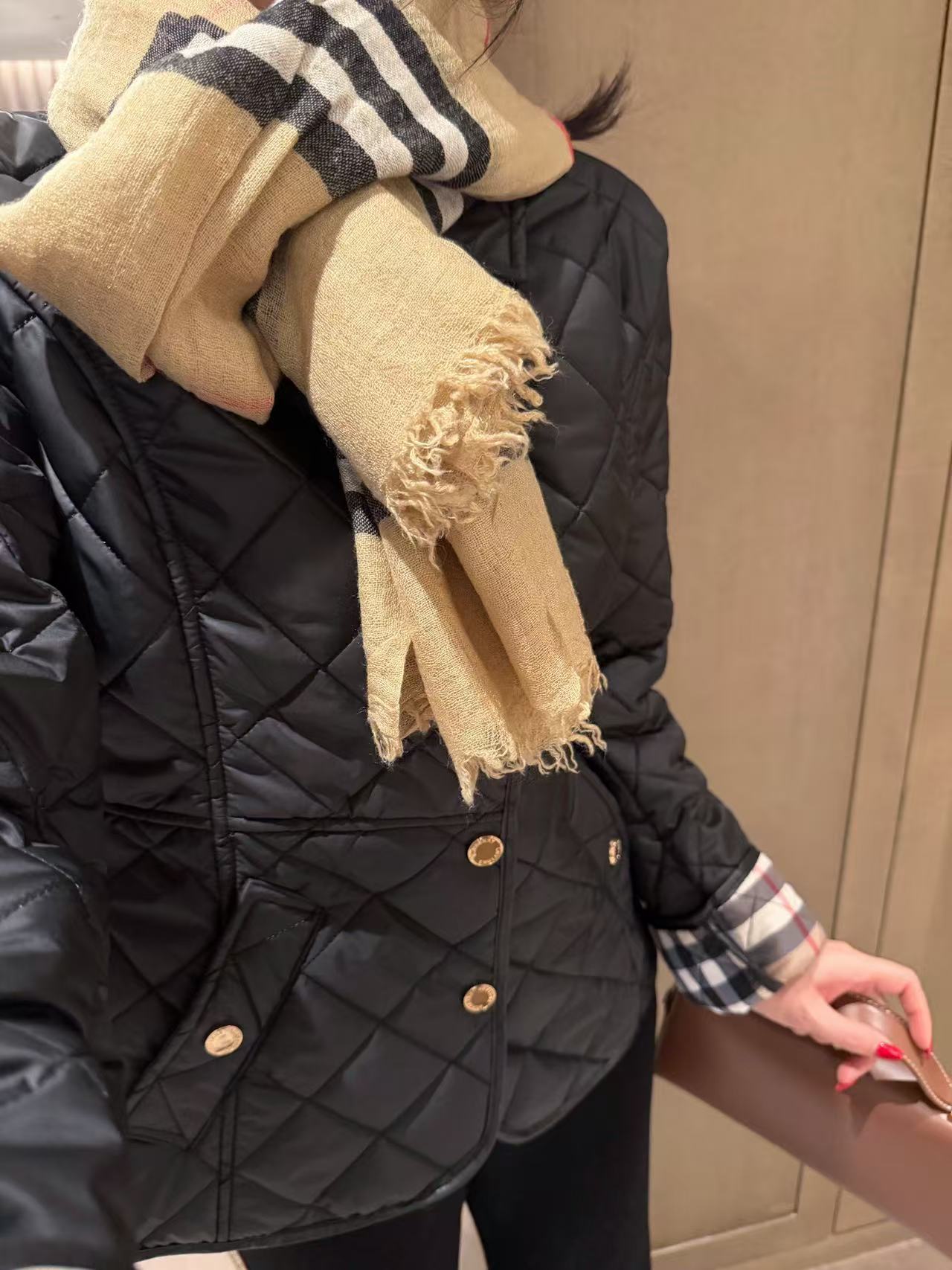 BURBERRY チェック柄 メタルボタン ジャケット【50％割引+送料無料】