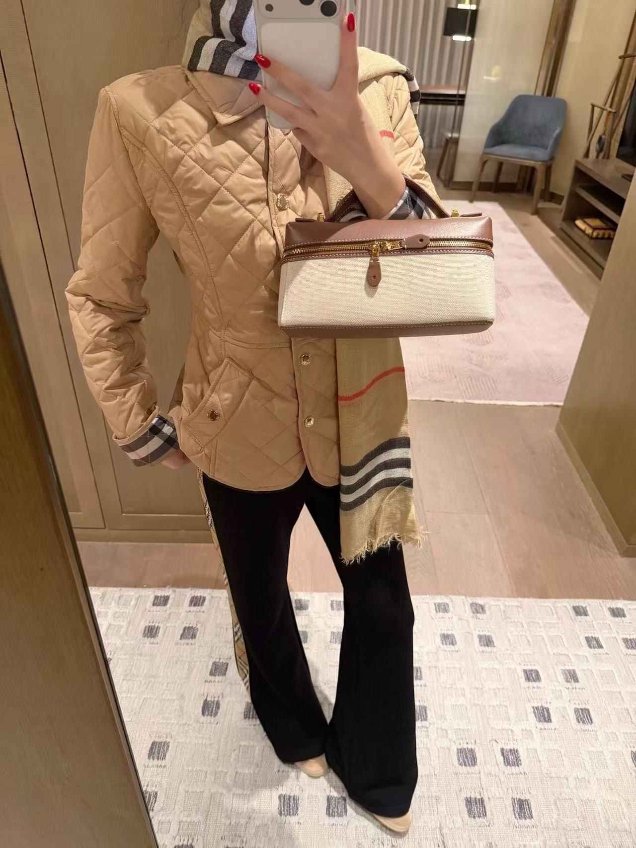 BURBERRY チェック柄 メタルボタン ジャケット【50％割引+送料無料】