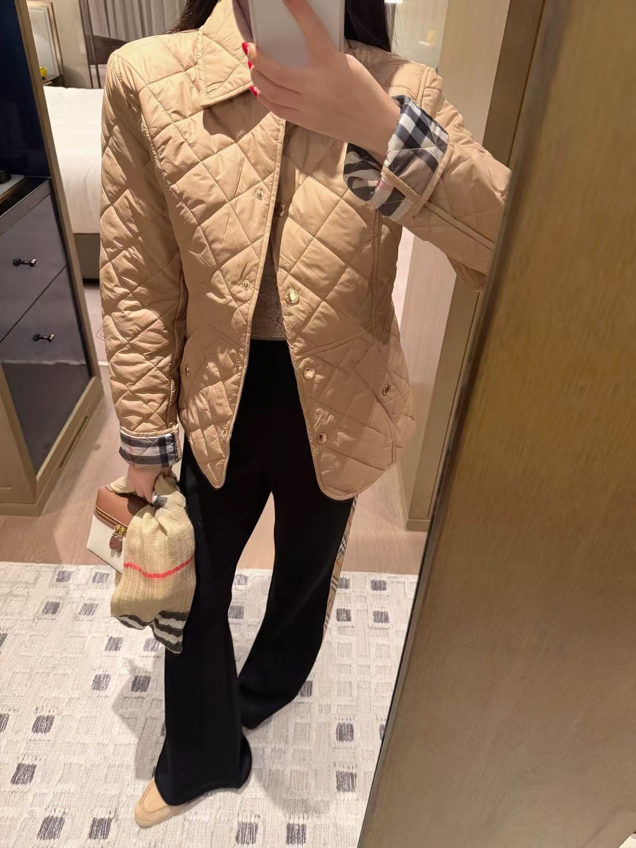 BURBERRY チェック柄 メタルボタン ジャケット【50％割引+送料無料】