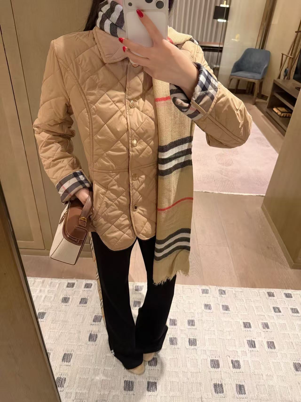 BURBERRY チェック柄 メタルボタン ジャケット【50％割引+送料無料】