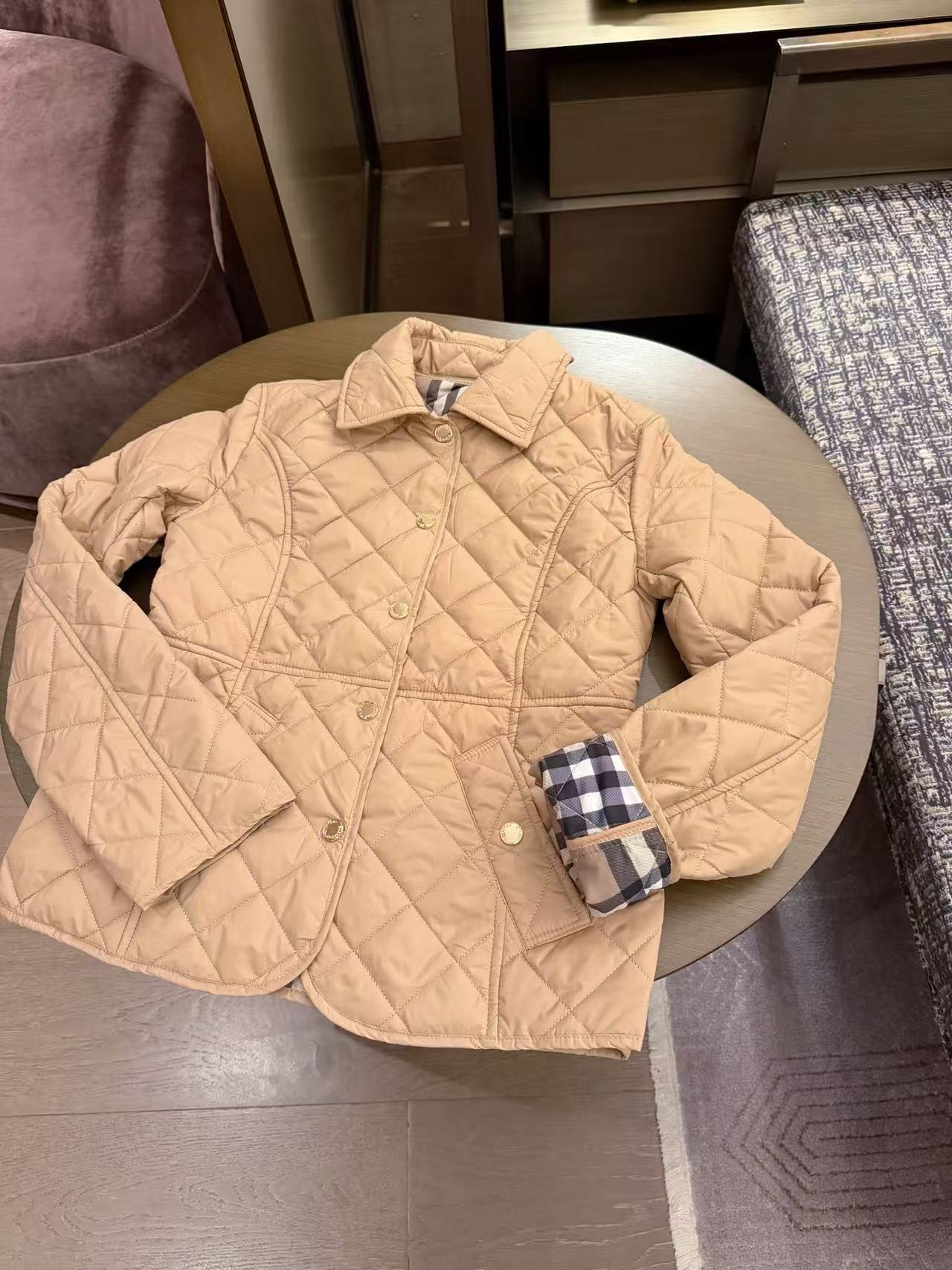 BURBERRY チェック柄 メタルボタン ジャケット【50％割引+送料無料】