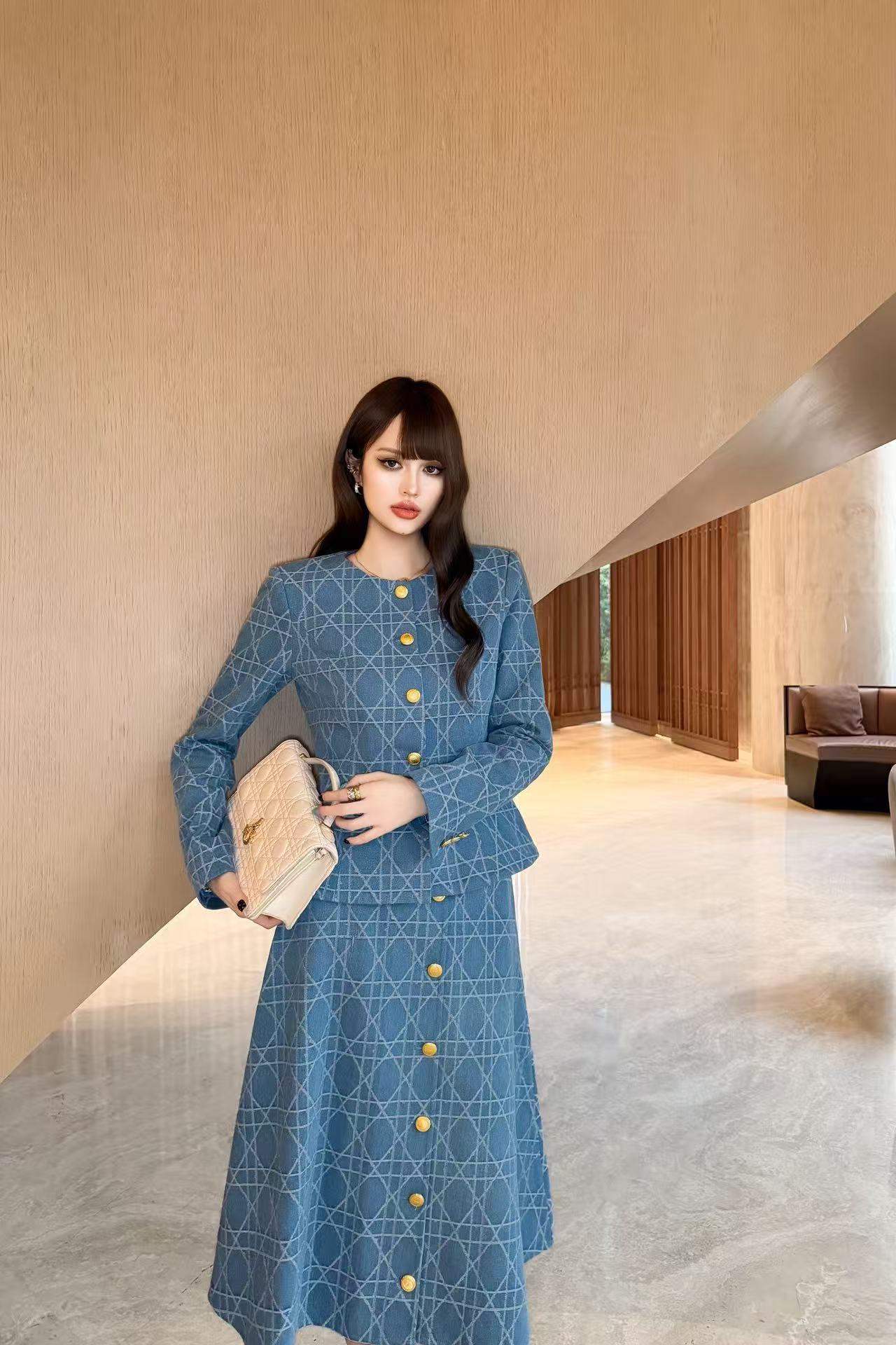 DIOR ハイクオリティ デニムジャケット＆スカート セットアップ【50％割引+送料無料】