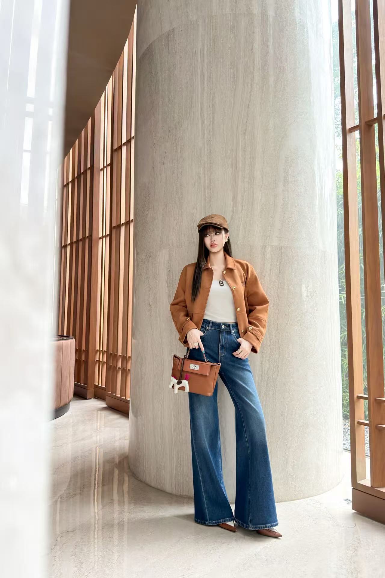 HERME5 高品質シンプルデニムパンツ【50％割引+送料無料】