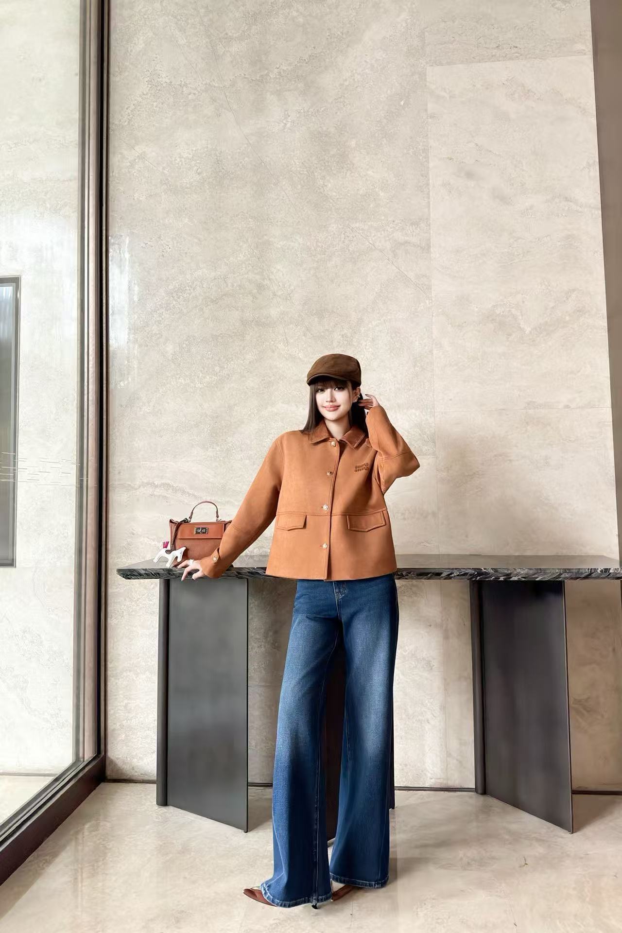 HERME5 高品質シンプルデニムパンツ【50％割引+送料無料】