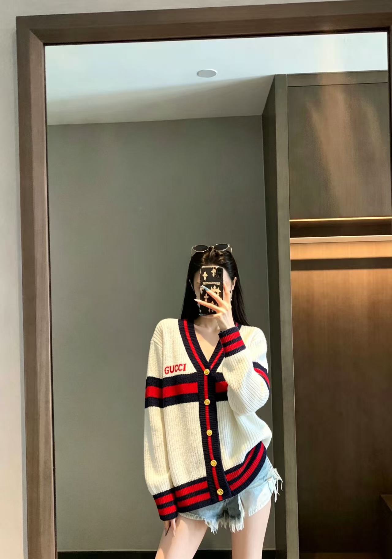 GUCCI カラーウールカーディガン【50％割引+送料無料】
