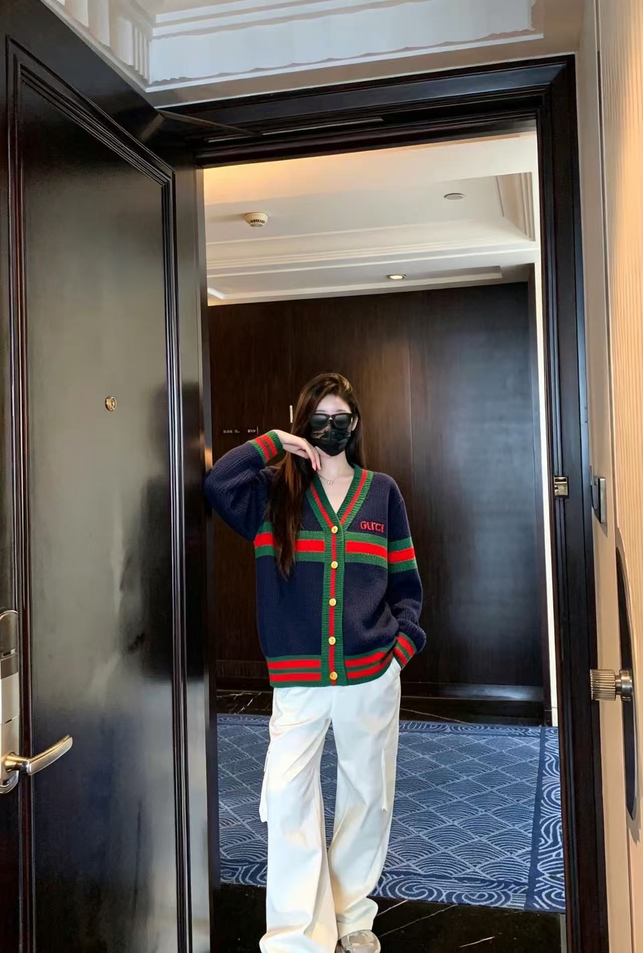 GUCCI カラーウールカーディガン【50％割引+送料無料】