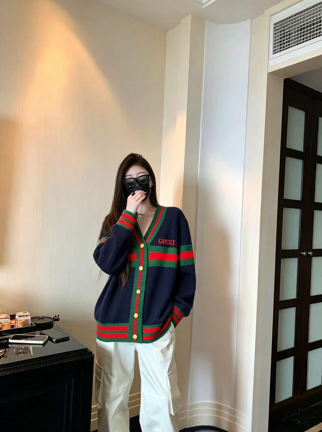 GUCCI カラーウールカーディガン【50％割引+送料無料】