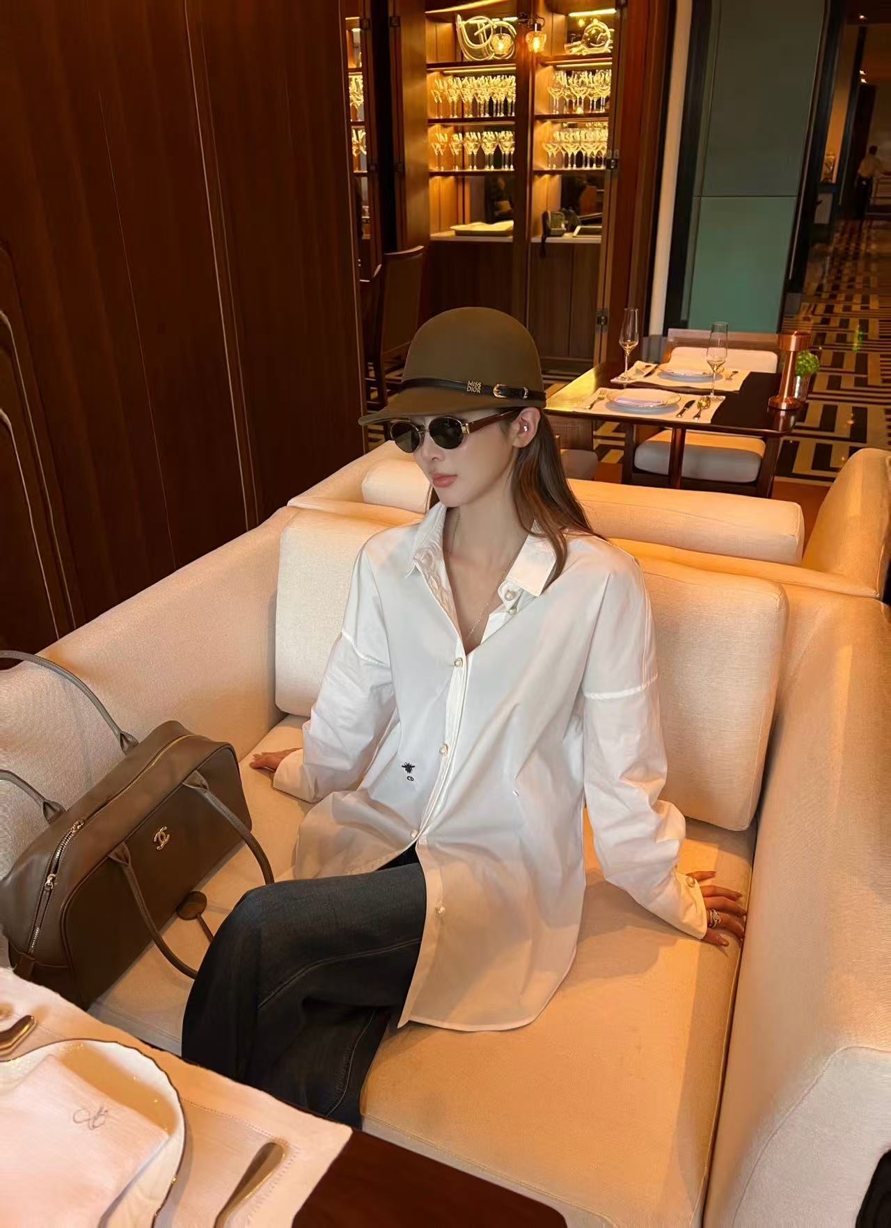DIOR アシンメトリーシャツ【50％割引+送料無料】