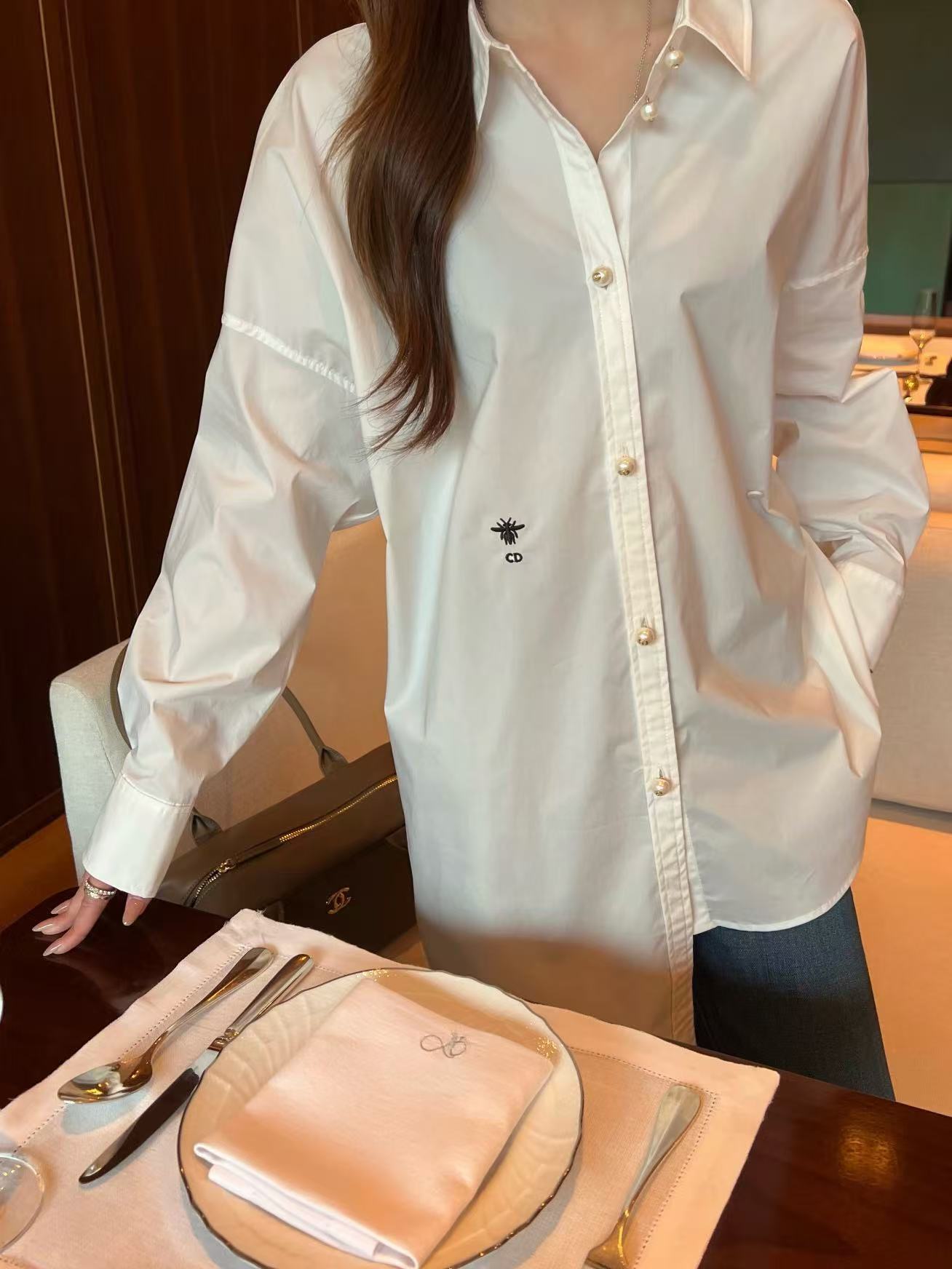 DIOR アシンメトリーシャツ【50％割引+送料無料】