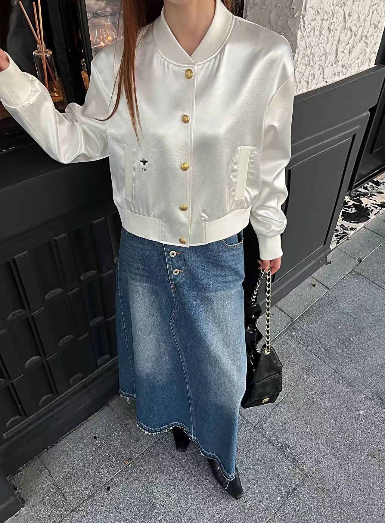 DIOR ジャカード ボタンジャケット【50％割引+送料無料】