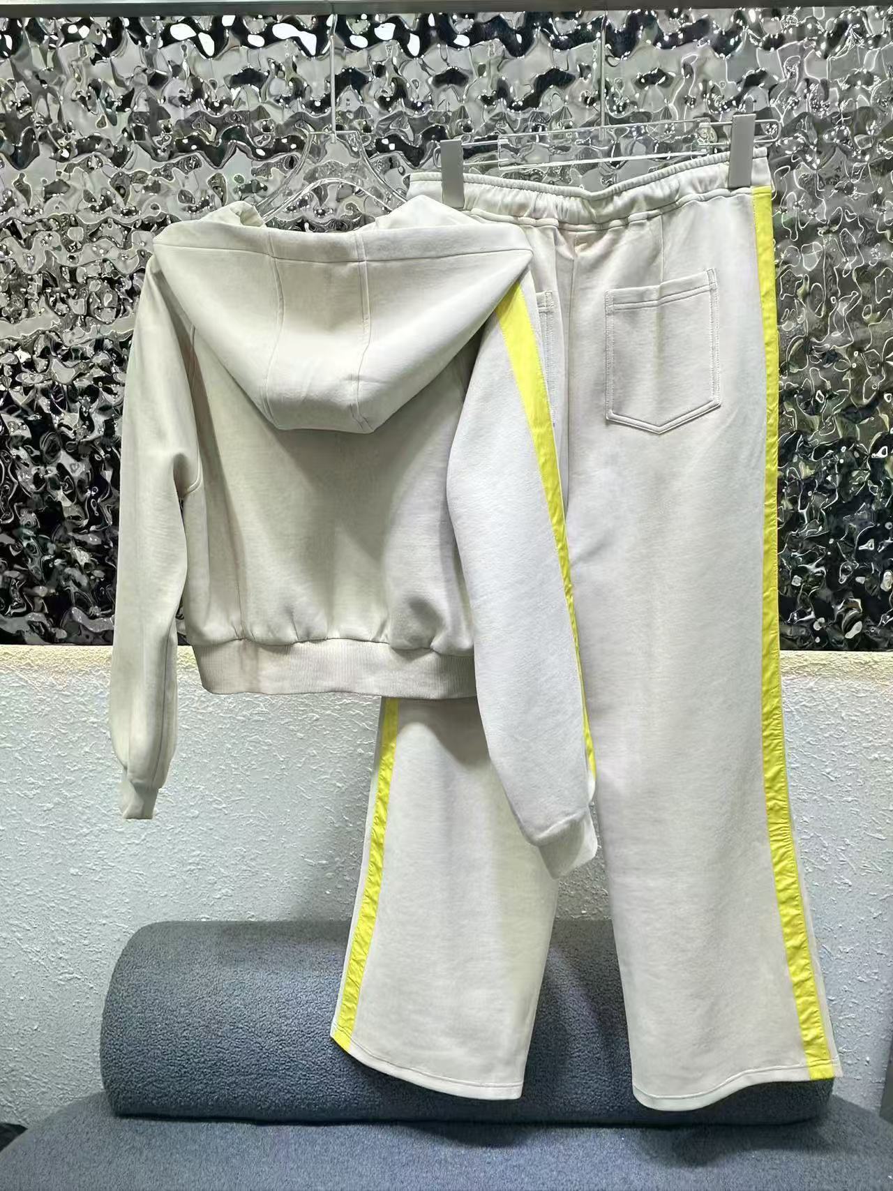 L0WEW 高品質フード付きジャケット＋パンツ ツーピースセット【50％割引+送料無料】