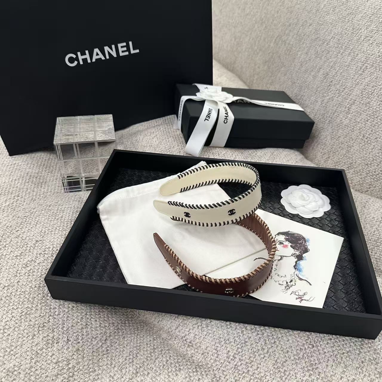 CHANEL ダブルC カチューシャ【50％割引+送料無料】