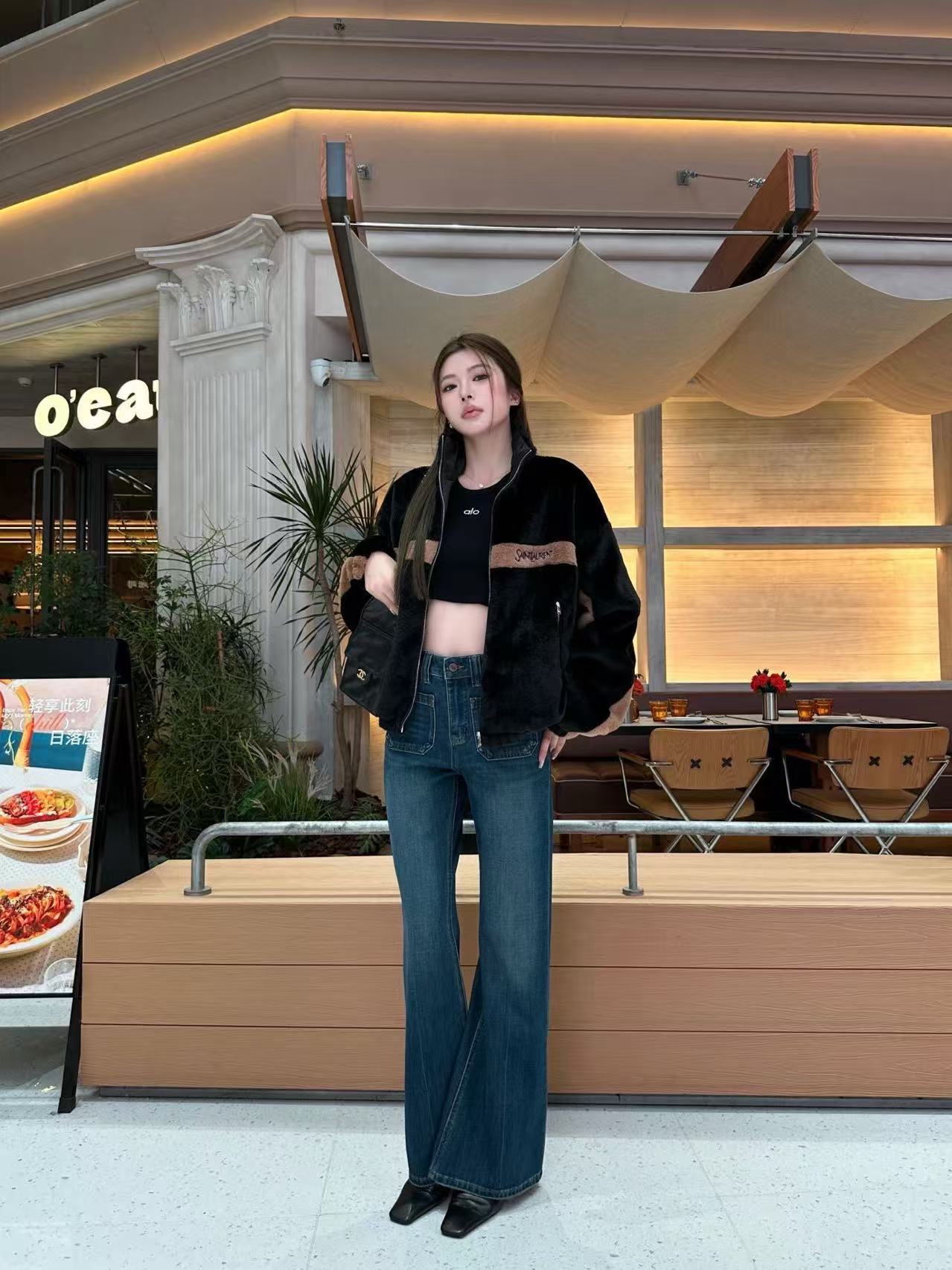 YSLのカラーブロックウールコート【50％割引+送料無料】