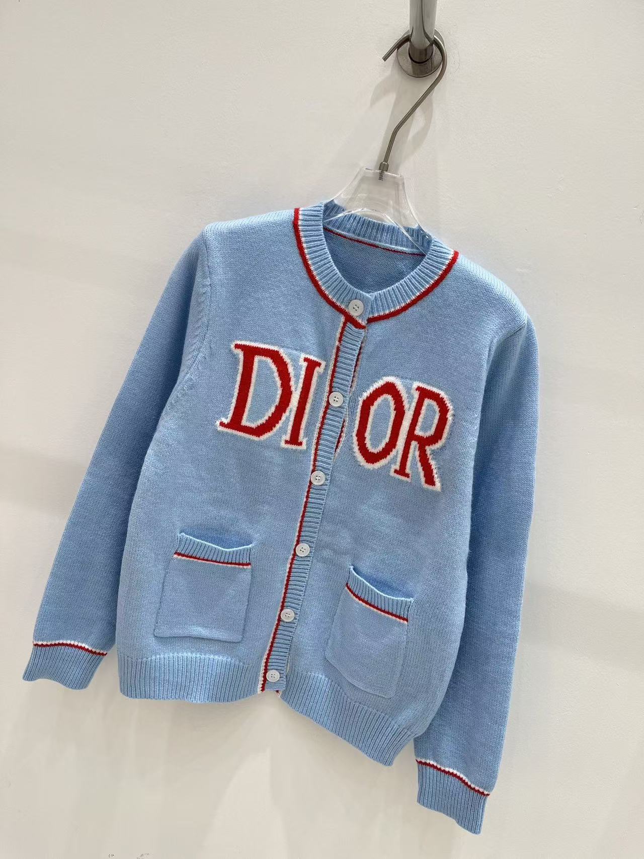 DIOR ロゴ入りウールカーディガン【50％割引+送料無料】