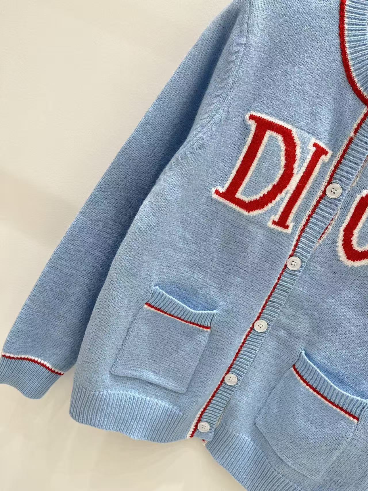 DIOR ロゴ入りウールカーディガン【50％割引+送料無料】